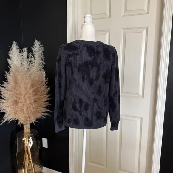 RAILS VENUS in IRON BLACK TIE DYE Sweater Size Medium in cotton/cashmere - Picture 10 of 12